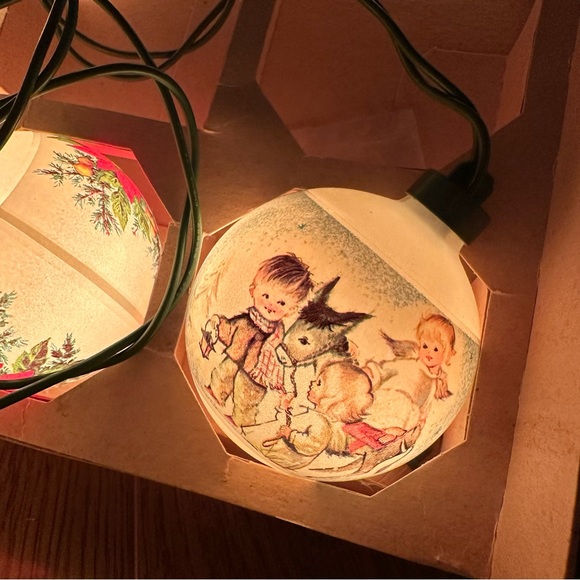 1970 Christmas Lights Glass Illuminated Lot of two boxes - Picture 8 of 16